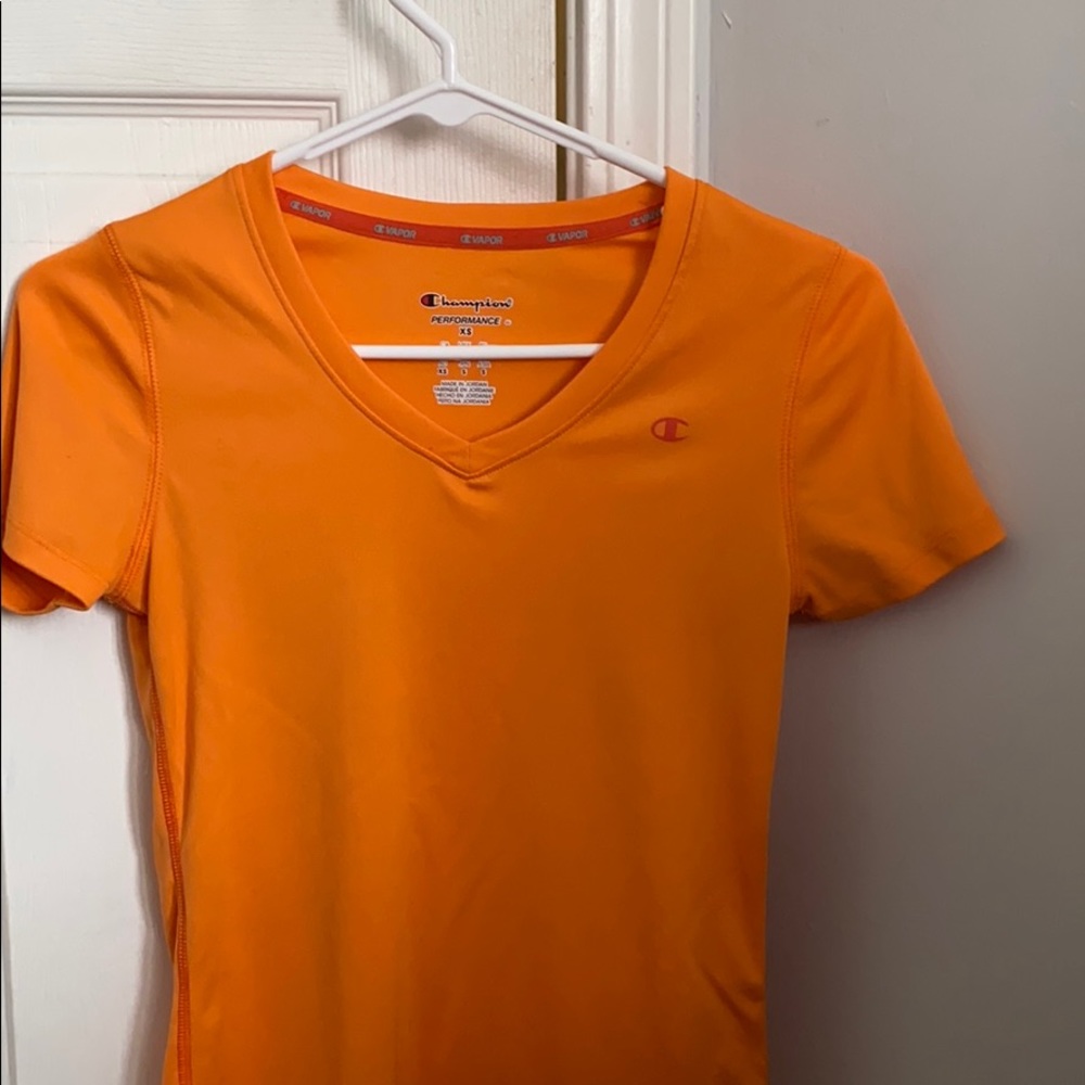 Orange Champion Workout Tee